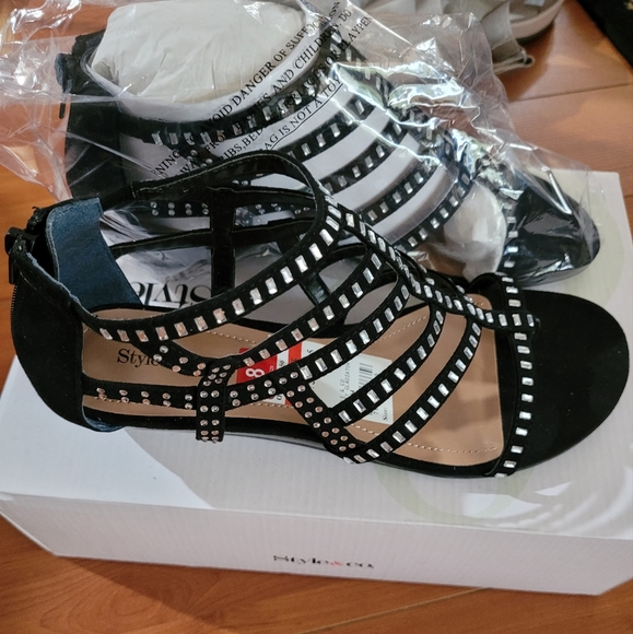 Style & co rhinestone gladiator sandals - Picture 1 of 6